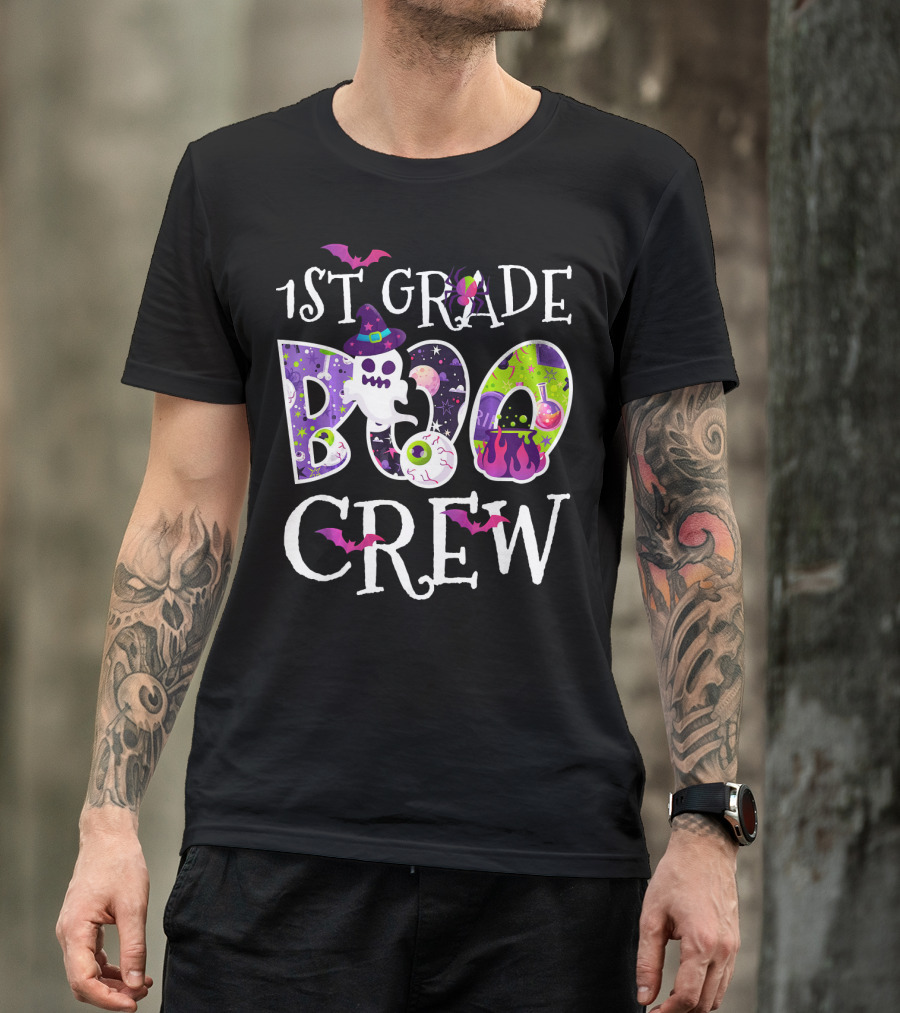 1st Grade Boo Crew Halloween Funny Costume T-Shirt
