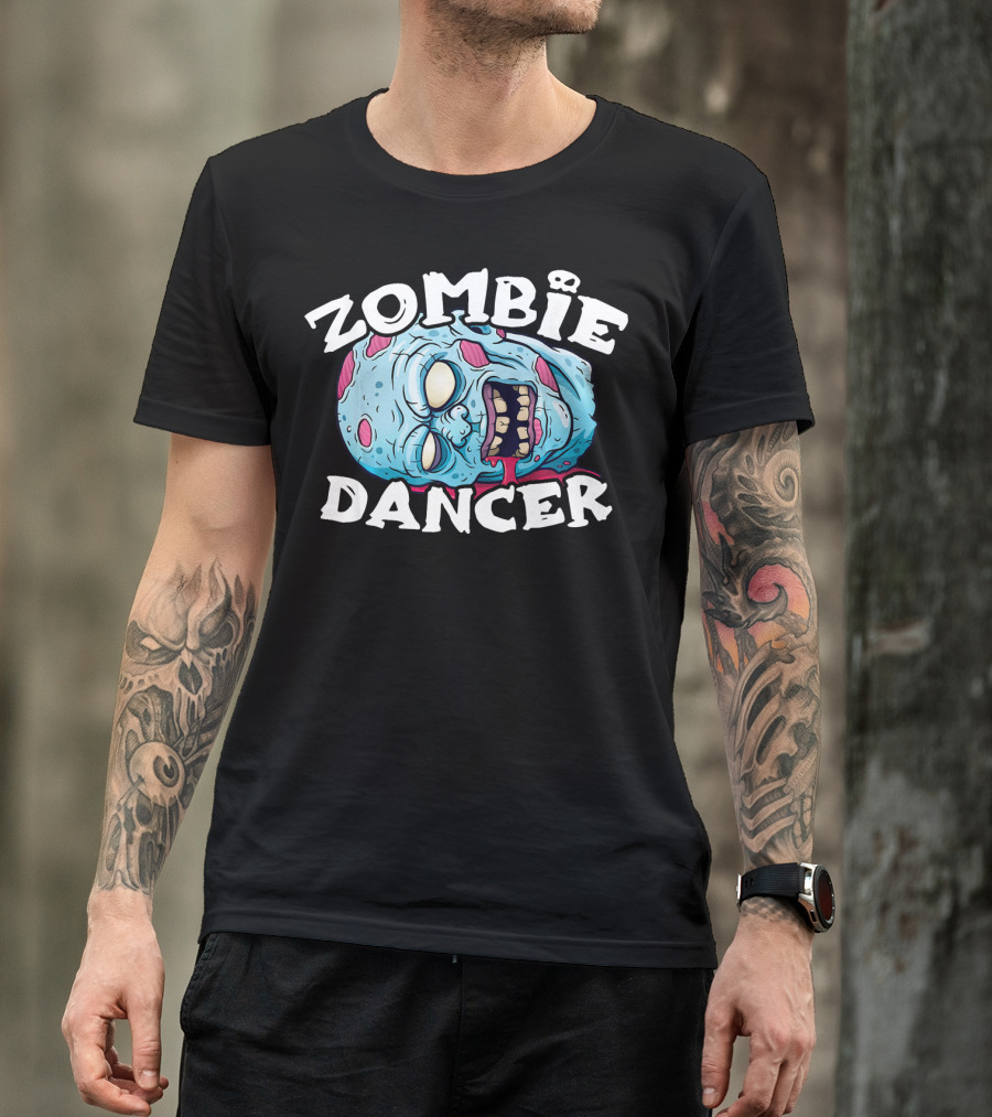 Zombie Dancer Halloween Simple Head T-Shirt