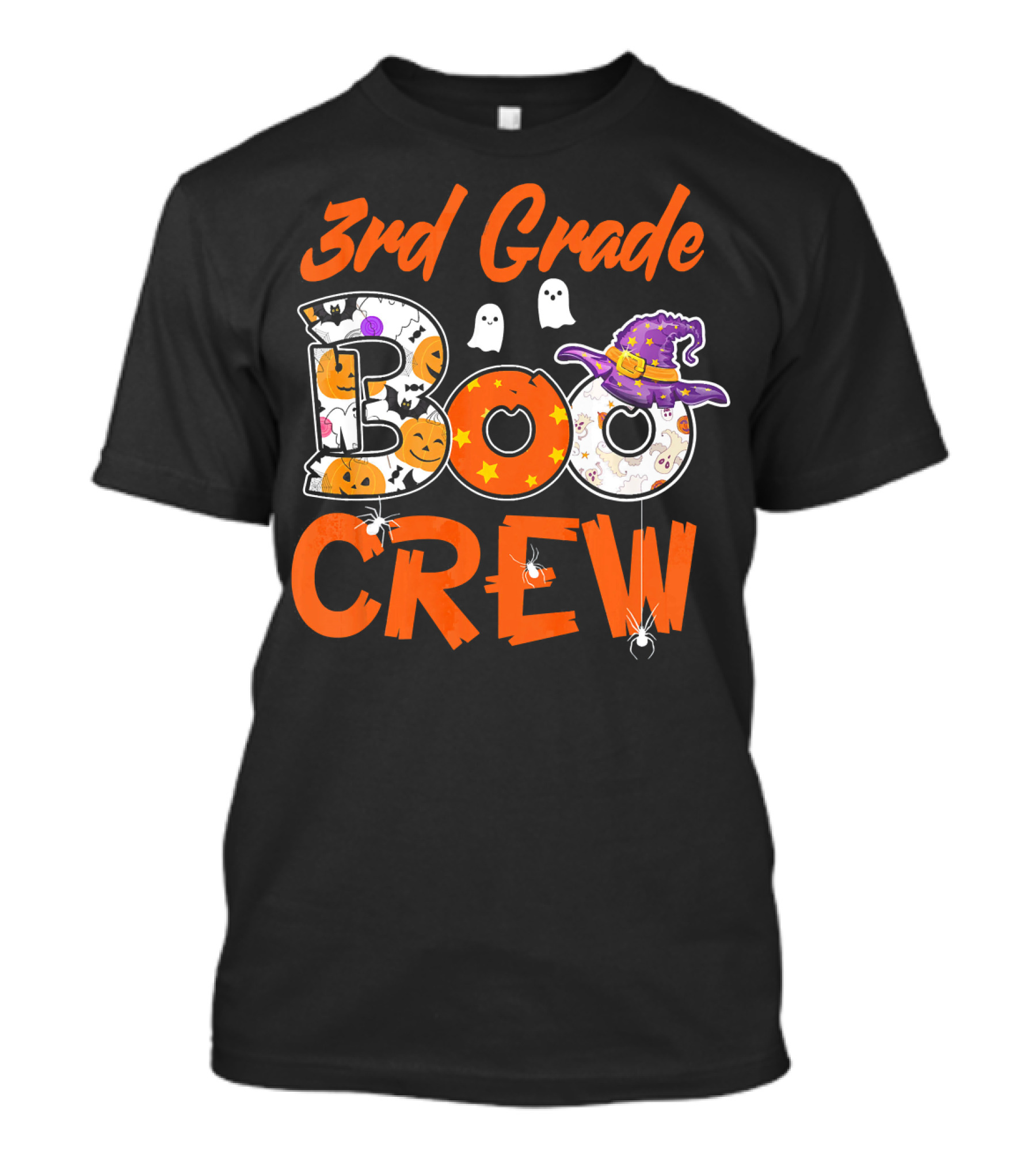 3rd Grade Boo Crew Teacher Kids Halloween T-Shirt