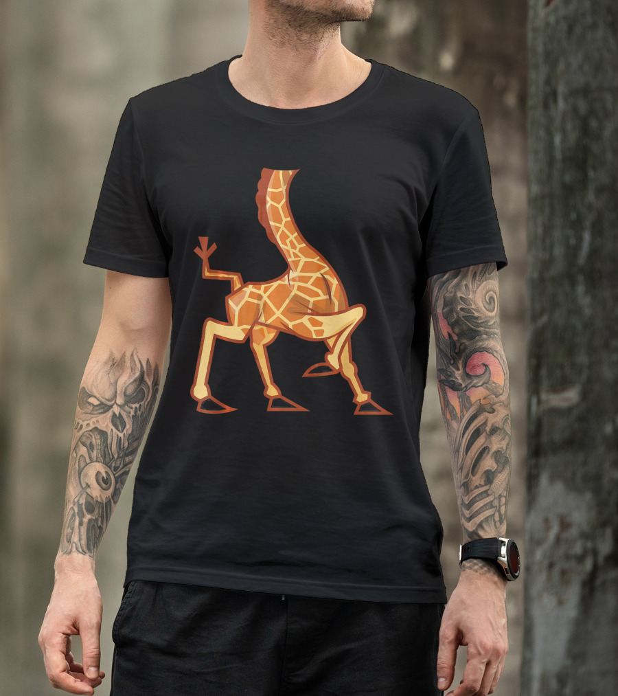 Funny Headless Long Neck Giraffe Body T-Shirt