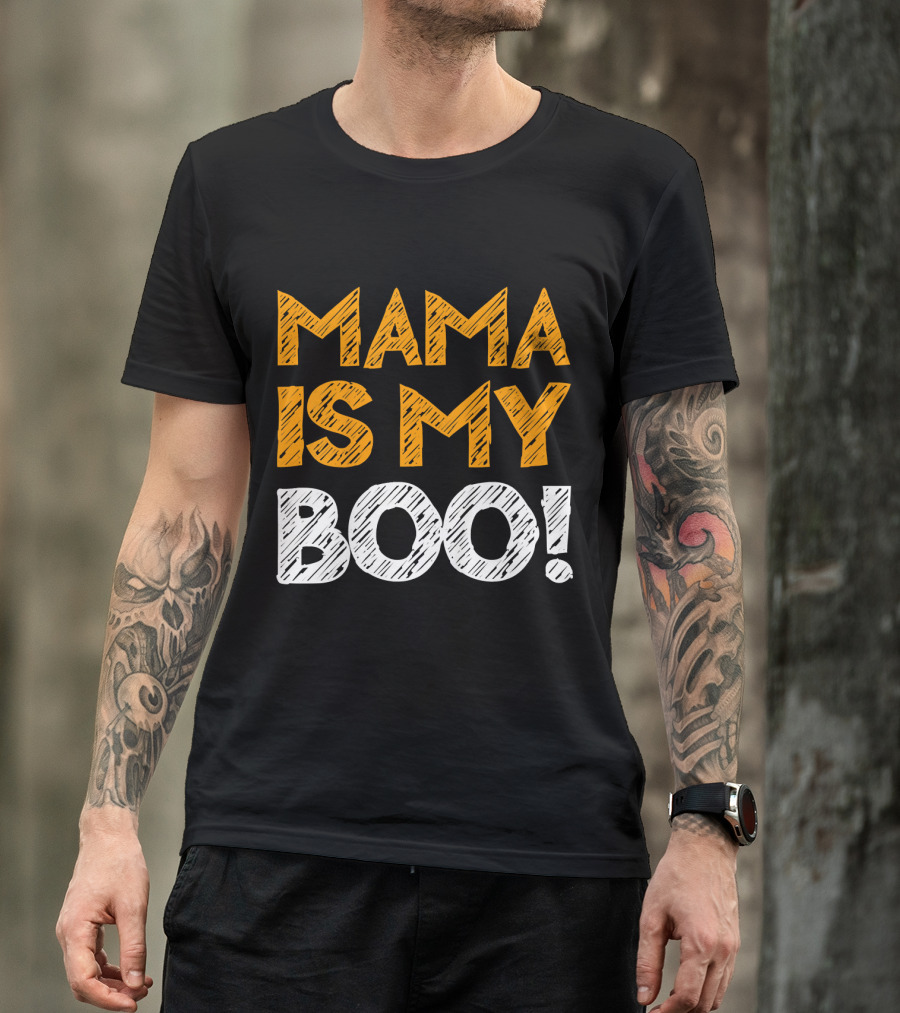 Mama Is My Boo Kids T-Shirt