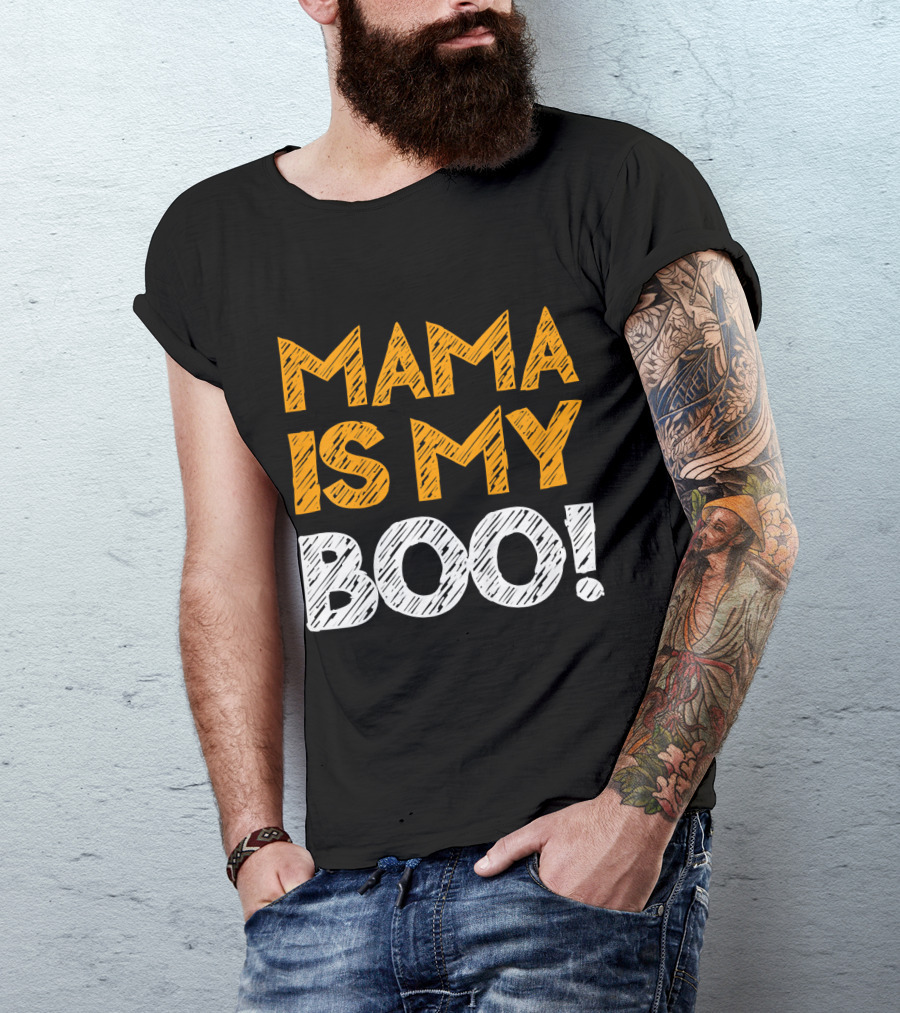 Mama Is My Boo Kids T-Shirt