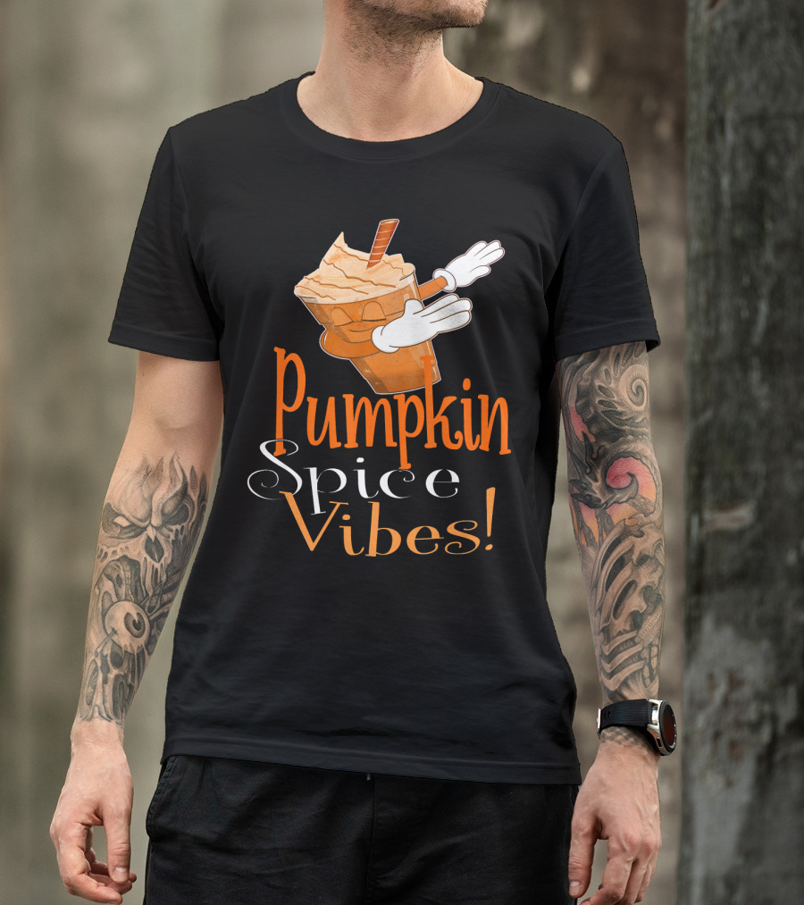 Pumpkin Spice Vibes Frappe Dabbing T-Shirt