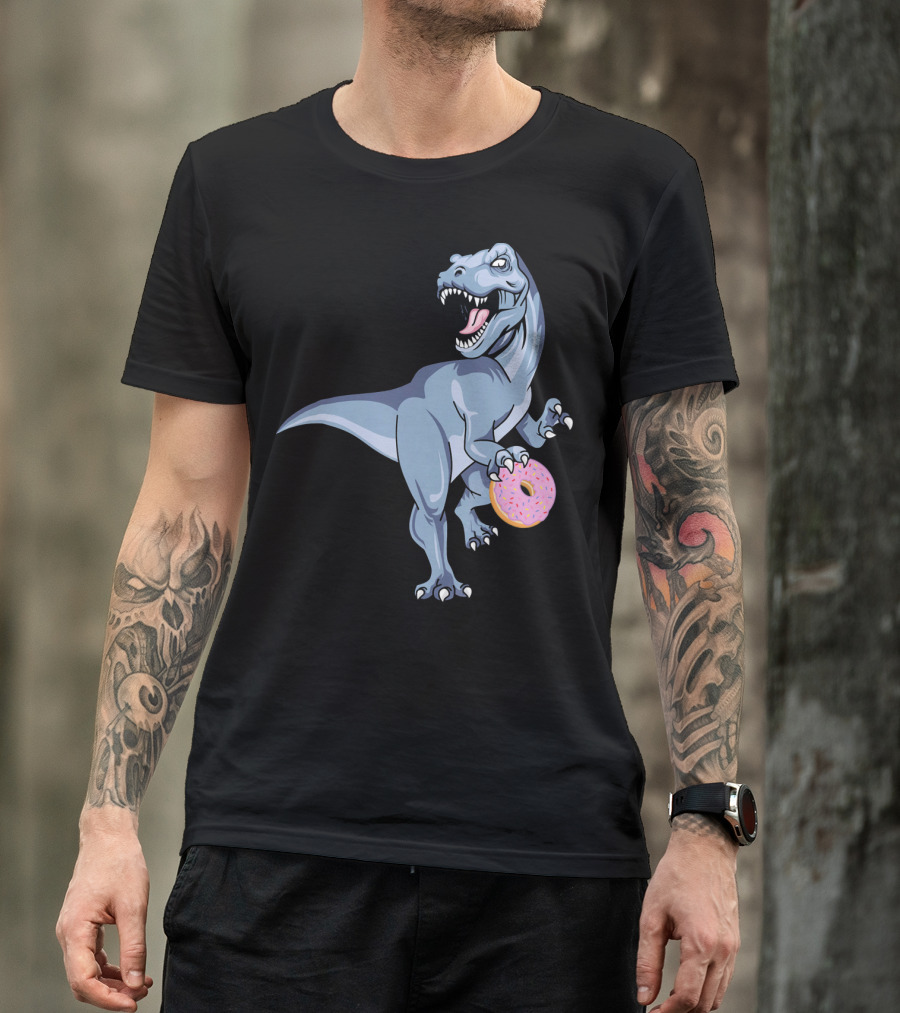 Dinosaur Donut Dino Doughnut Sprinkles T-Rex T-Shirt