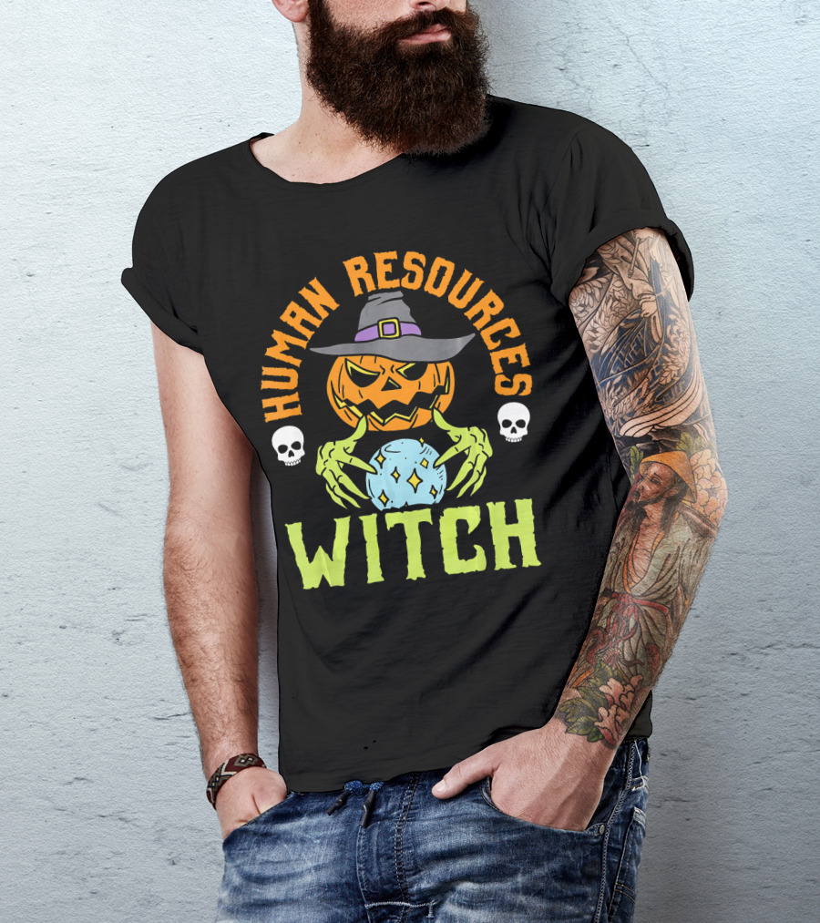 Human Resources Witch Pumpkin Magic T-Shirt