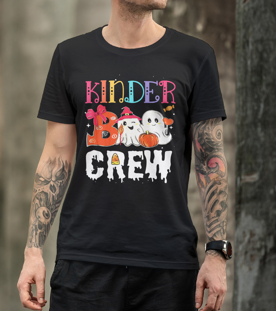 Kinder Boo Crew Halloween Ghosts Candy Pumpkin T-Shirt