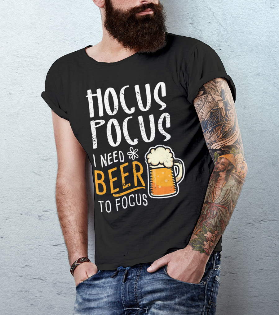 Hocus Pocus I Need Beer To Focus Mug T-Shirt