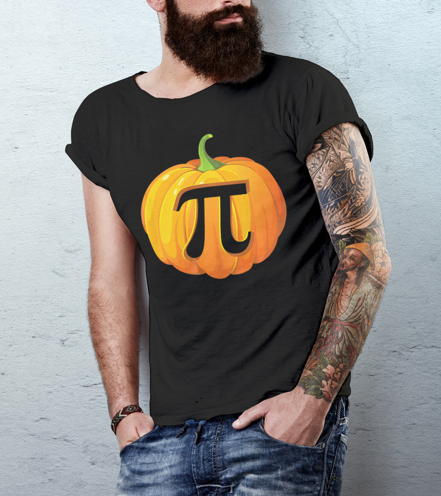 Funny Halloween Math Pun Pumpkin Pi T-Shirt