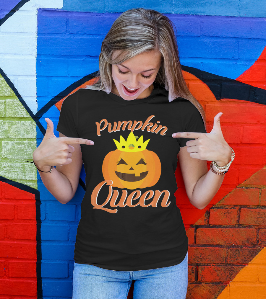 Pumpkin Queen Halloween Crown T-Shirt