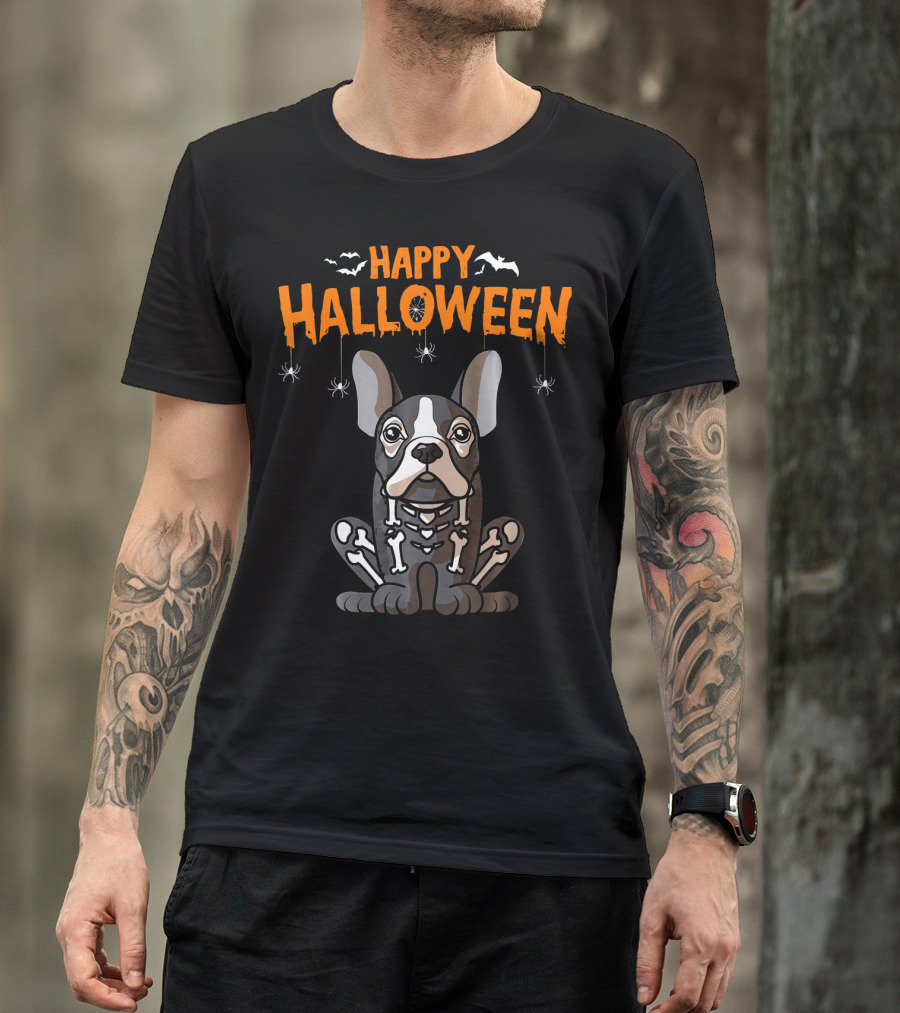 Happy Halloween French Bulldog Frenchie T-Shirt