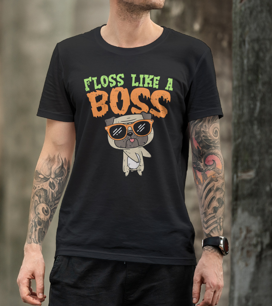 Floss Like A Boss Pug T-Shirt
