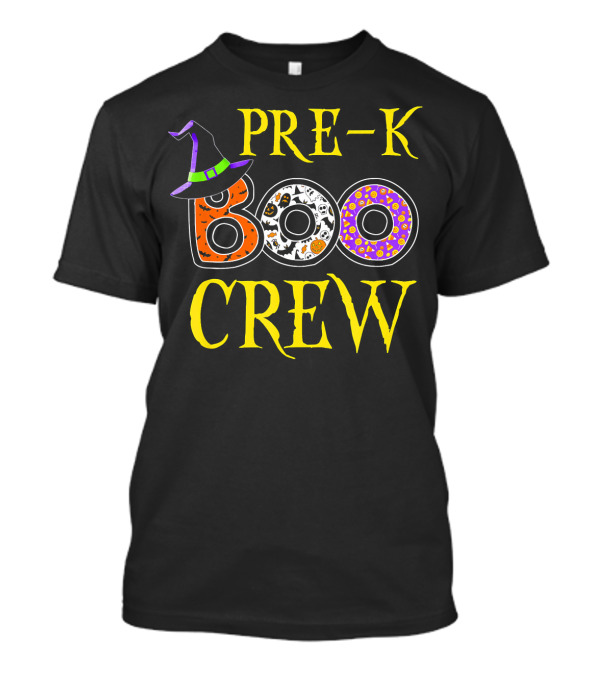 Pre-K Boo Crew Halloween Teacher Hat T-Shirt