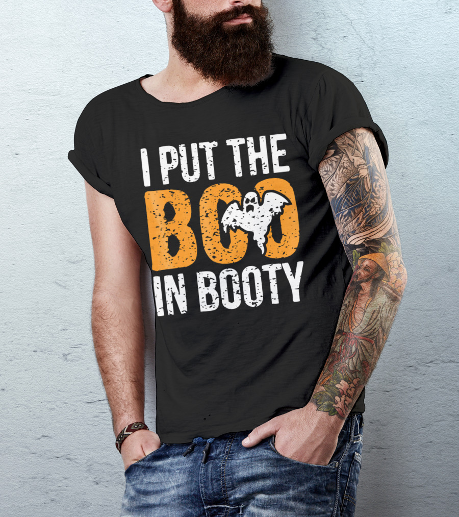 I Put The Boo In Booty Halloween Ghost T-Shirt
