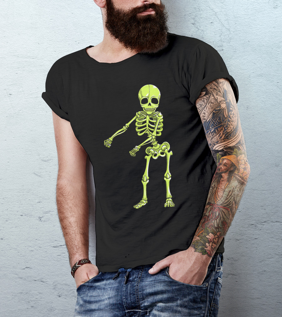 Floss Dance Neon Skeleton T-Shirt