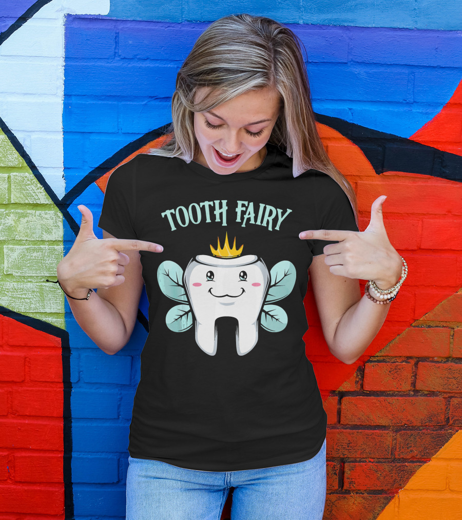 Tooth Fairy Crowned Fantasy Halloween Costume T-Shirt