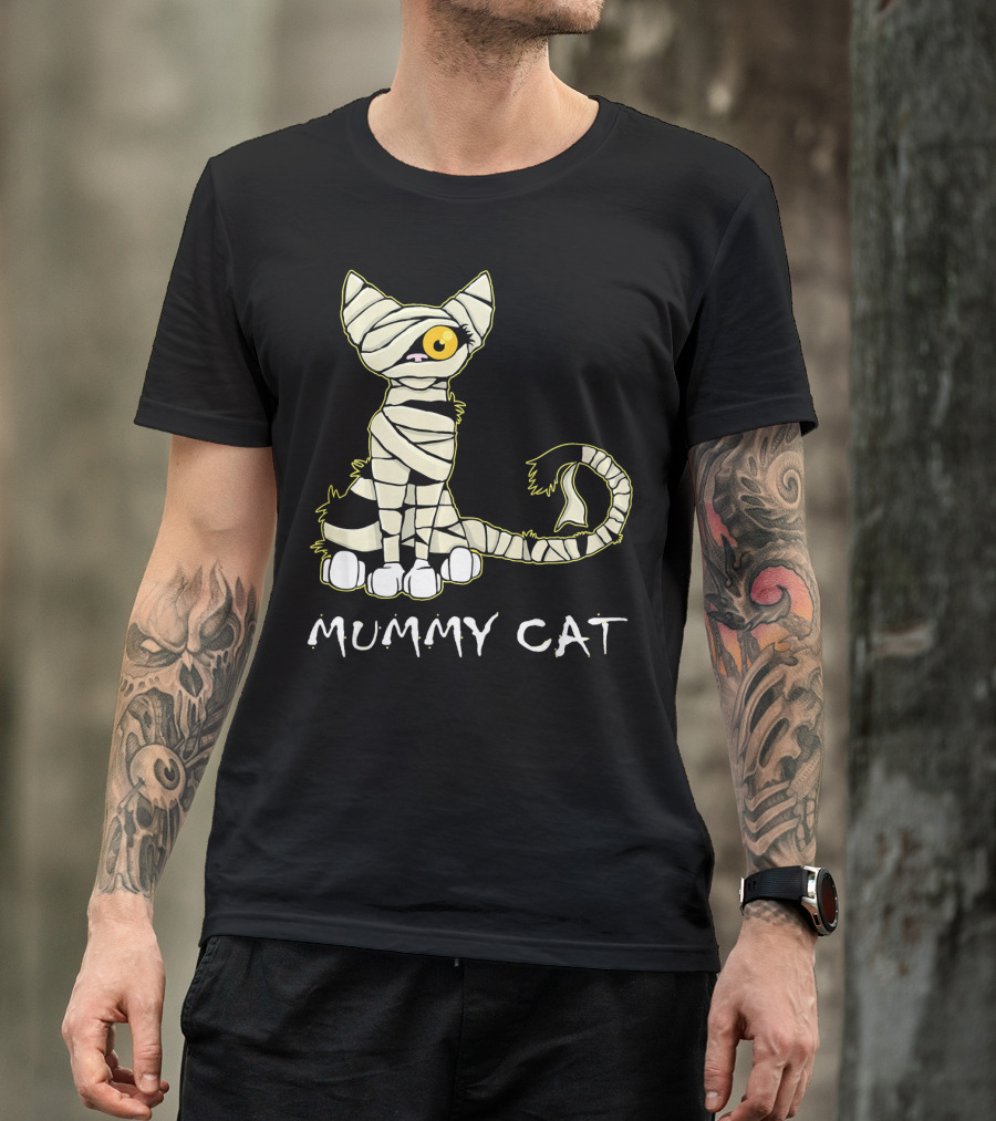 Mummy Cat Black Cat Mummy T-Shirt