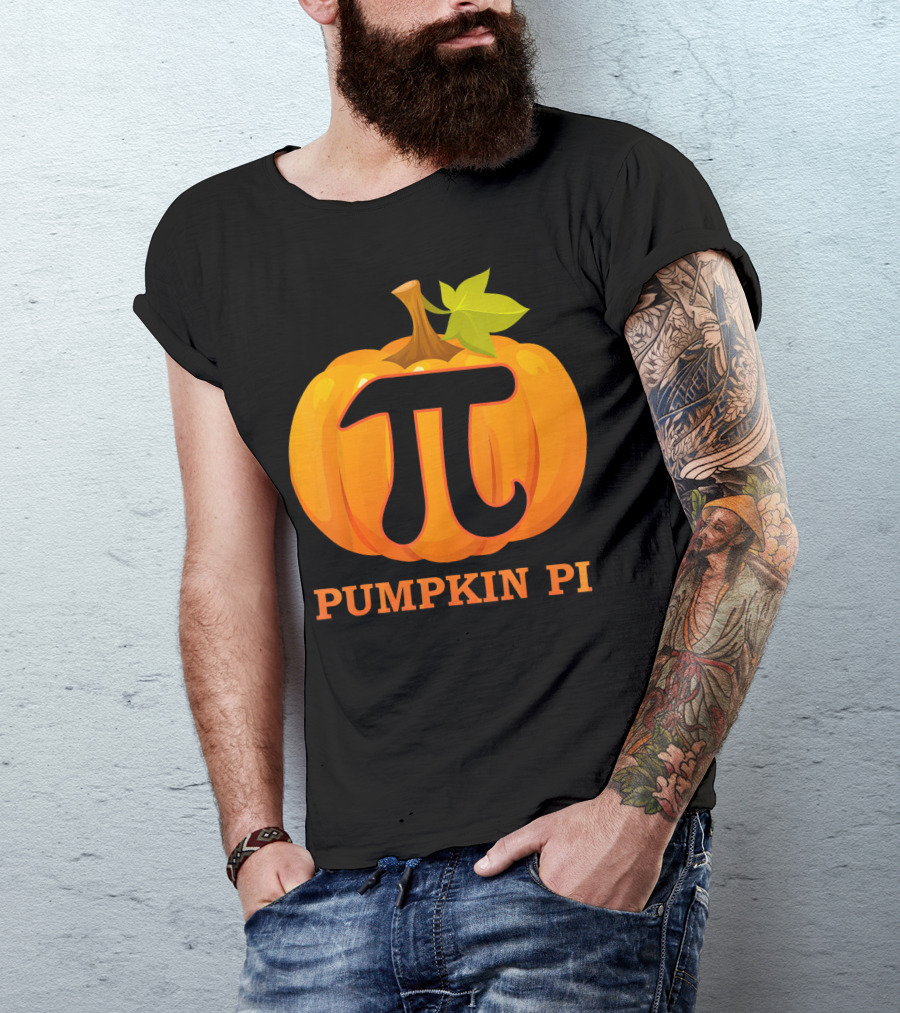 Pumpkin Pi Halloween Costume Math Pie T-Shirt