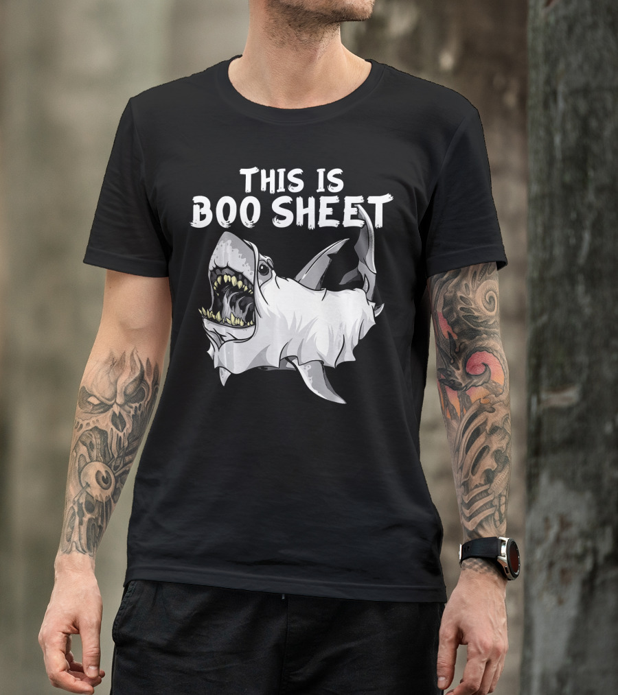 This Is Boo Sheet Shark Ghost Great Whi T-Shirt