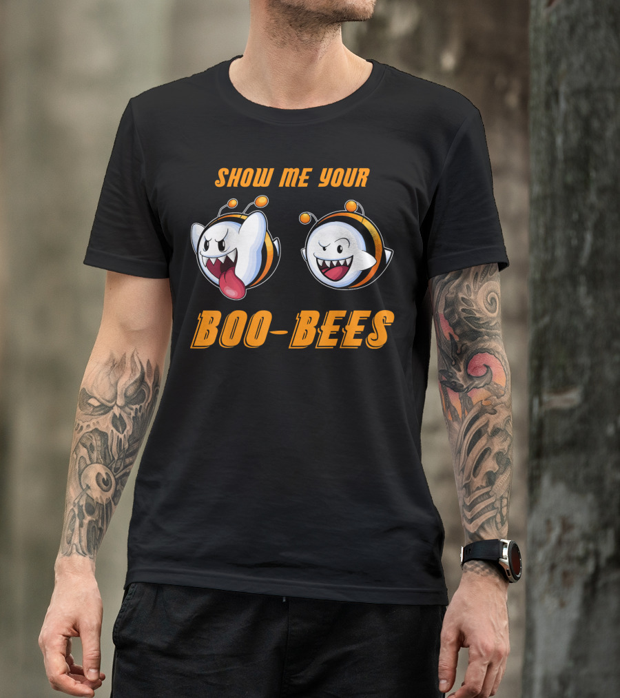 Show Me Your Boo Bees Halloween Ghost Bees T-Shirt