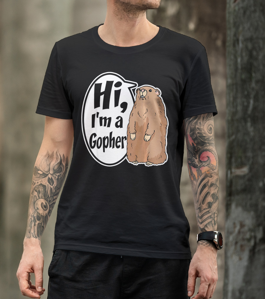 Hi I'm A Gopher Funny Halloween Party Cos T-Shirt