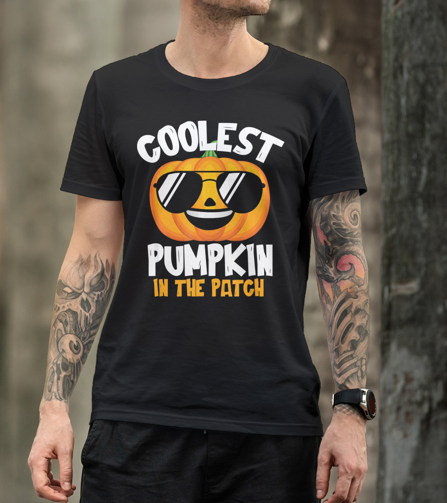 Coolest Pumpkin In The Patch Halloween Boys T-Shirt