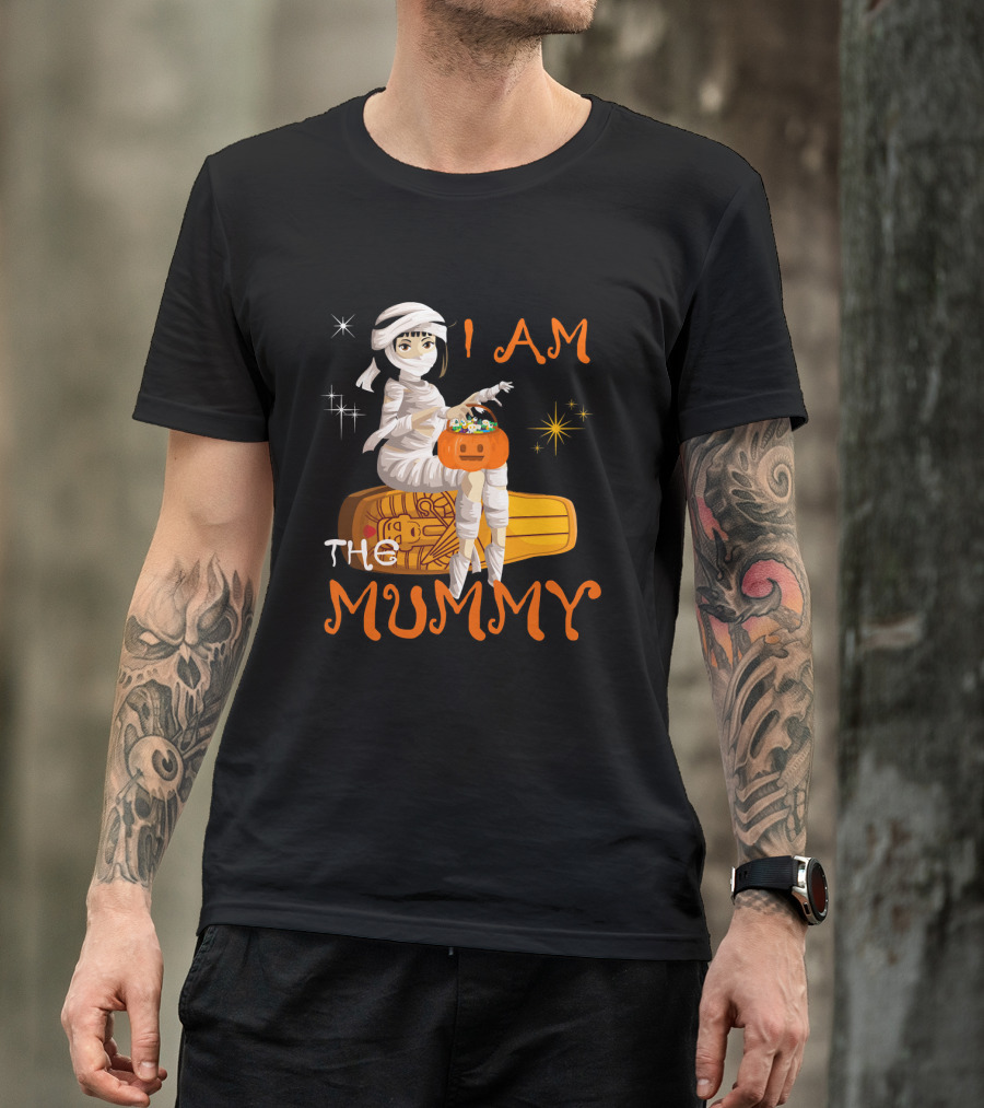 I Am The Mummy Halloween Night Costume Tri T-Shirt
