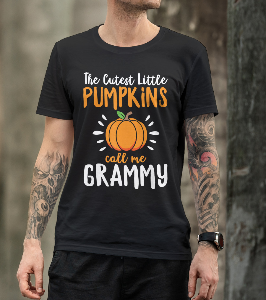 The Cutest Little Pumpkins Call Me Grammy Pumpkin T-Shirt