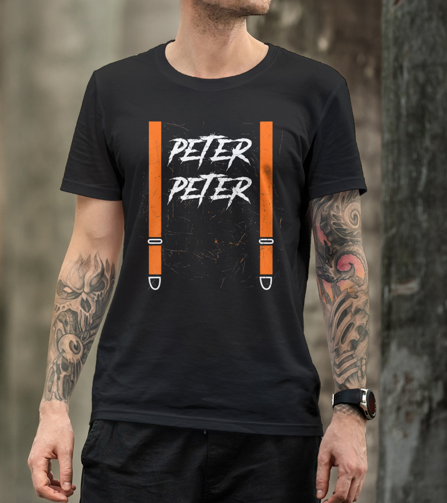 Peter Peter Pumpkin Eater Suspender Hall Halloween T-Shirt