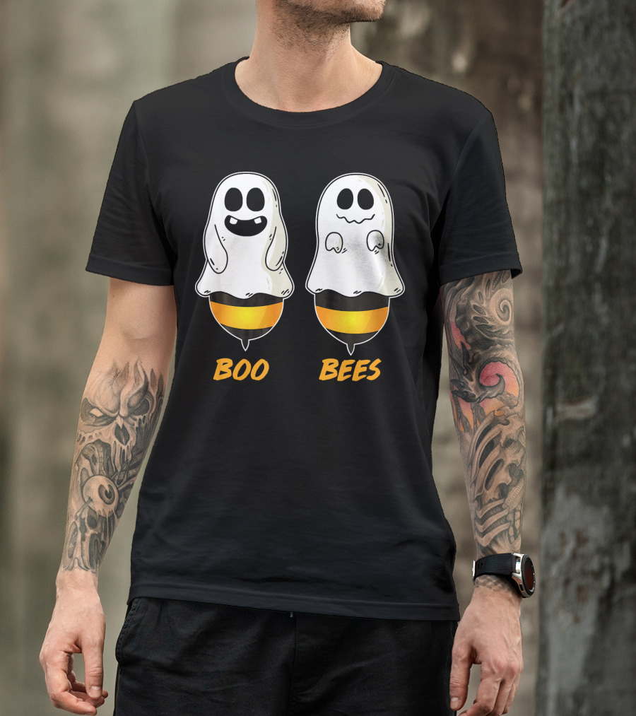 Boo Bees Ghost Halloween Pun T-Shirt