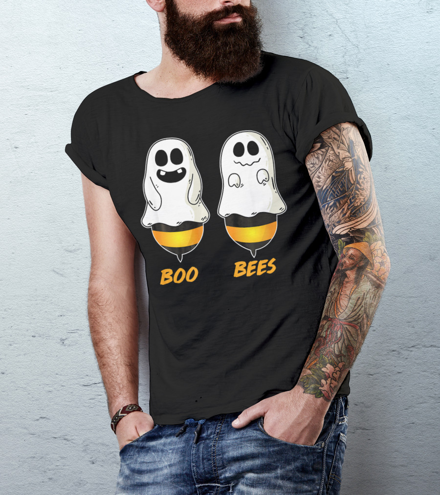 Boo Bees Ghost Halloween Pun T-Shirt