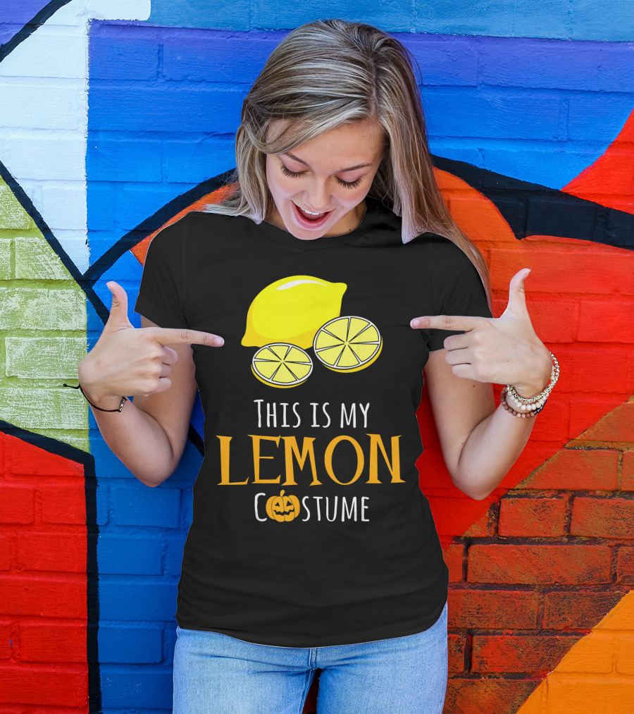 This Is My Lemon Costume With Halloween Pumpkin Family T-Shirt