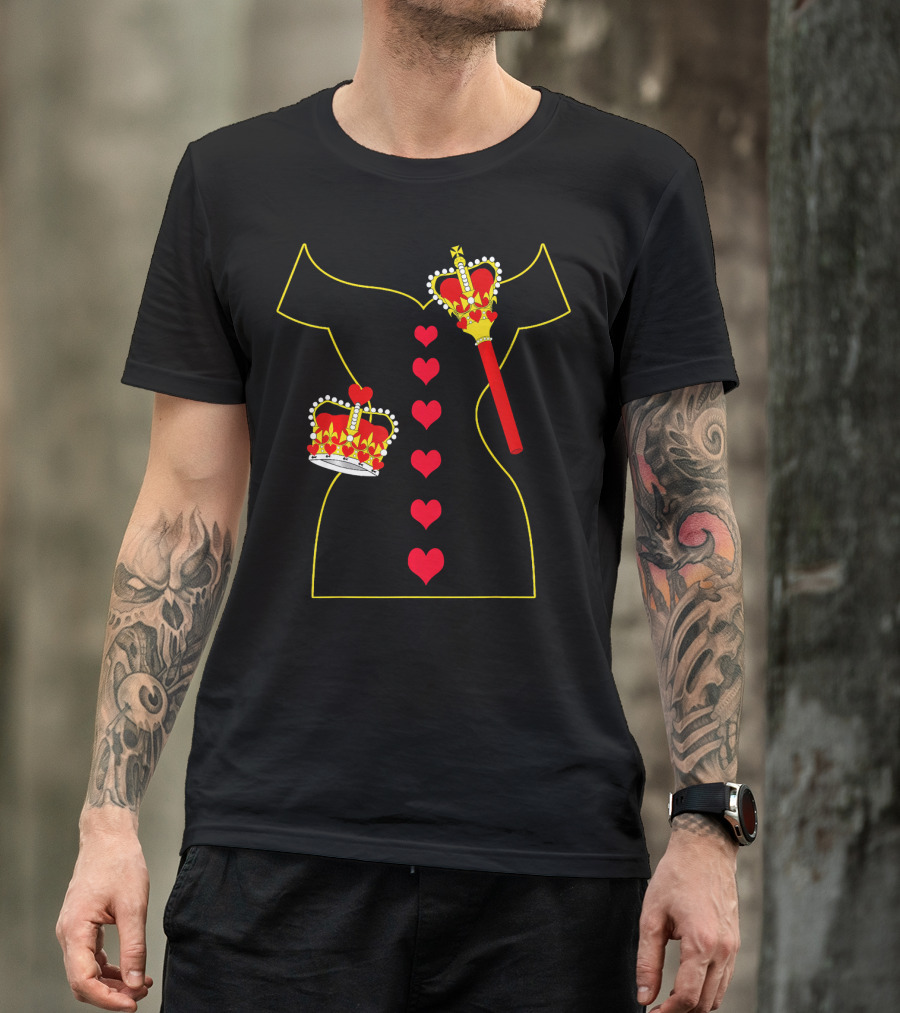Heart Dress Queen Crown Scepter T-Shirt