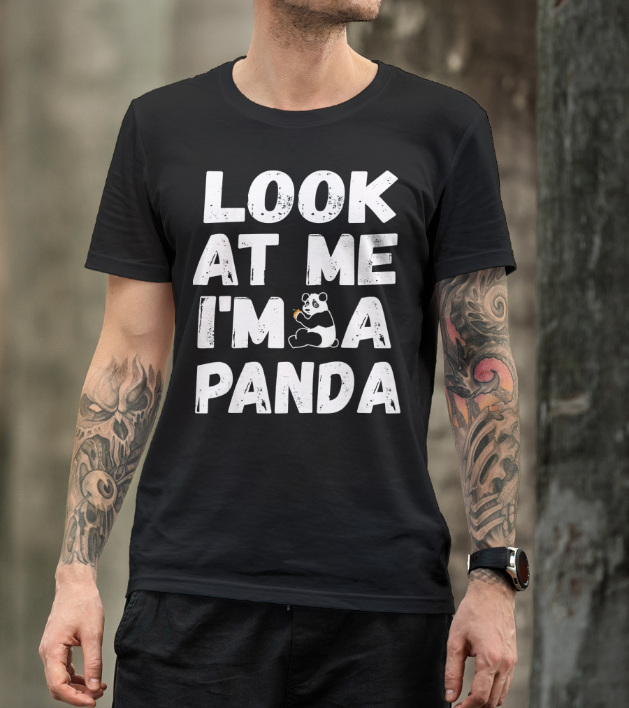 Look At Me I'm A Panda Holding Candy Halloween Co T-Shirt