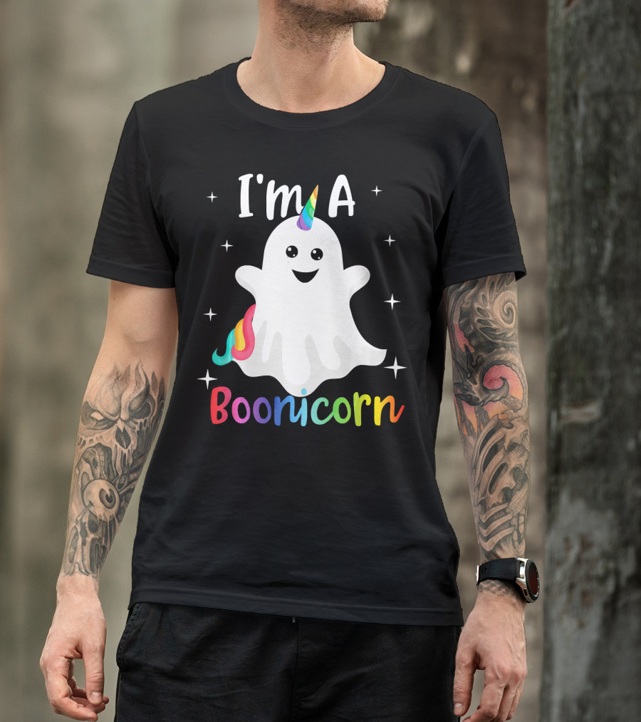 I'm A Boonicorn Cute Halloween Funny Unicorn Ghost T-Shirt