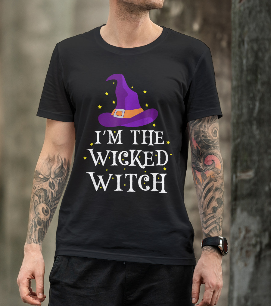 I'm The Wicked Witch Purple Hat Stars T-Shirt