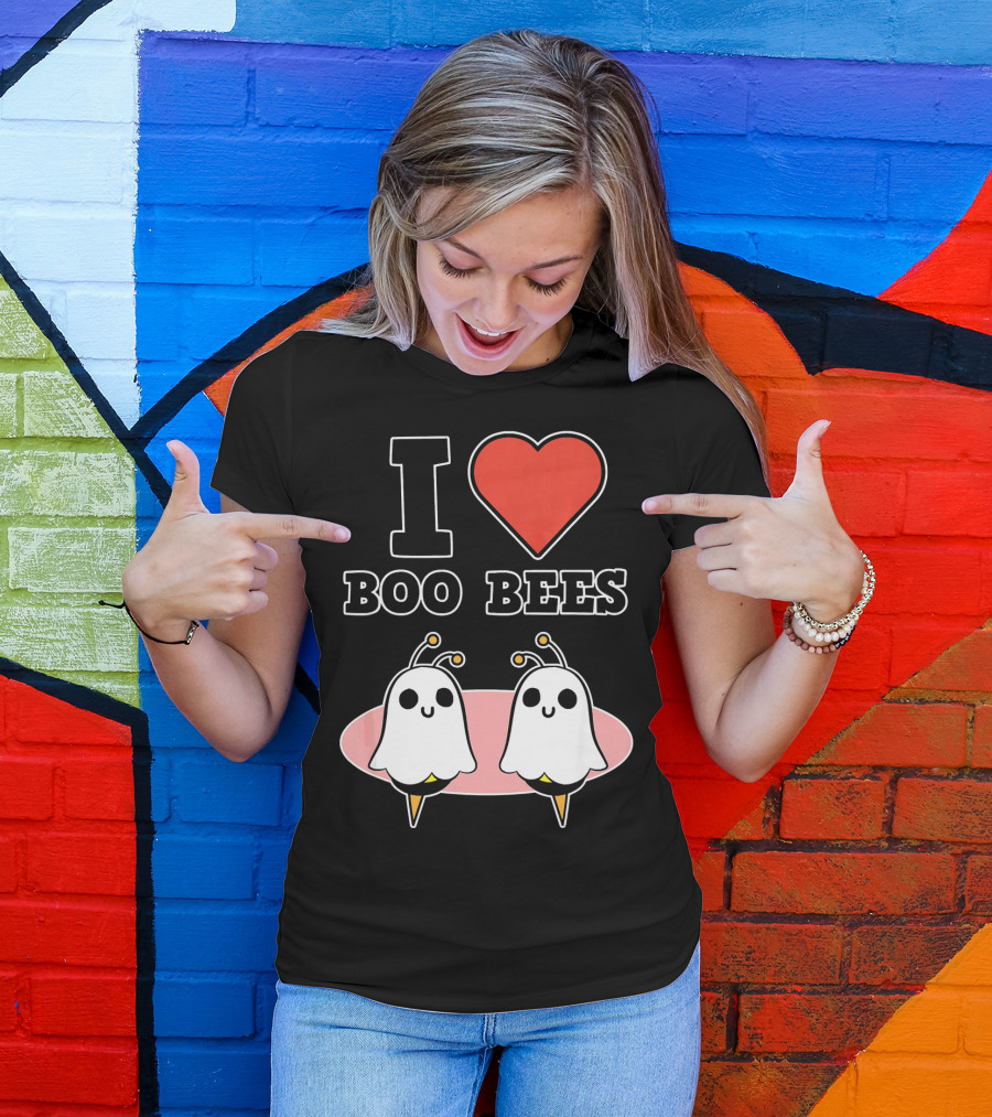 I Love Boo Bees Halloween T-Shirt
