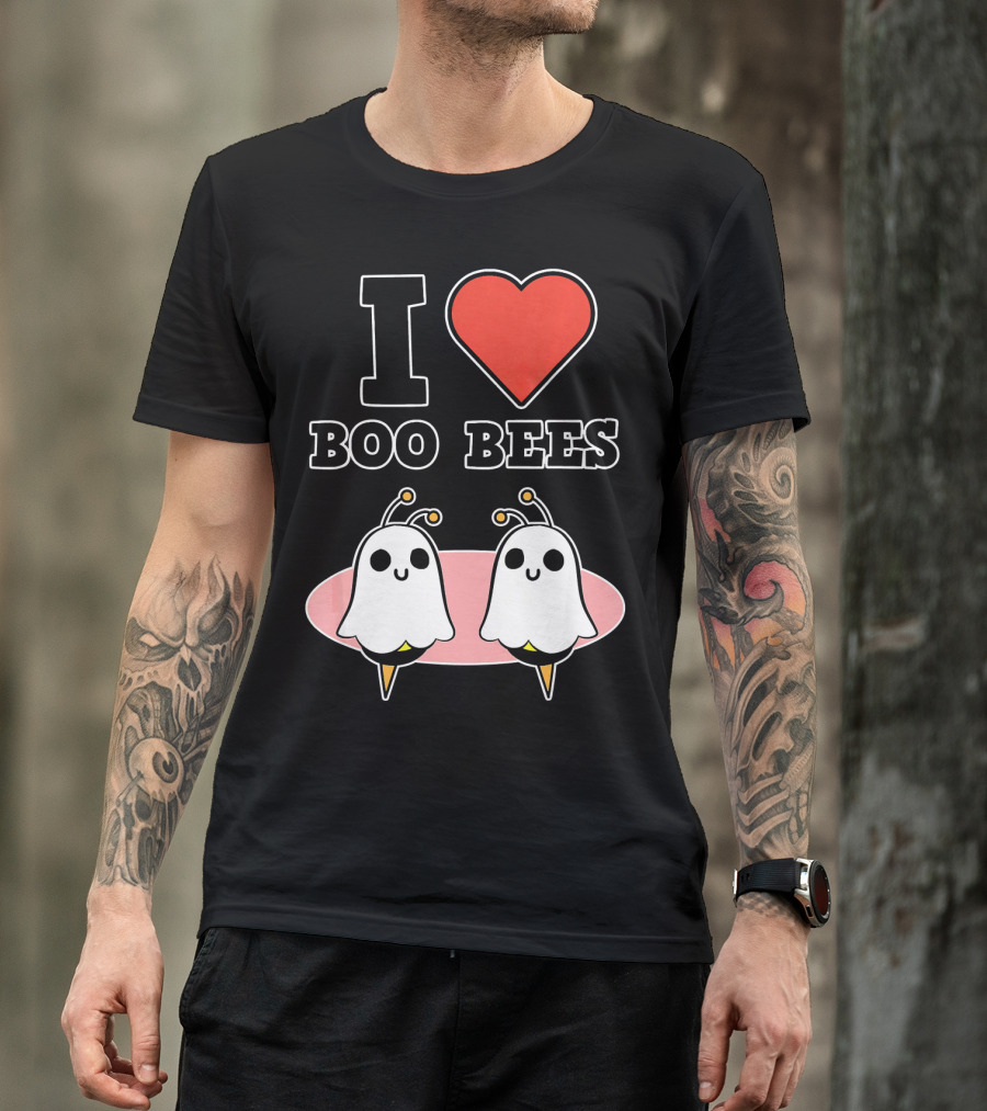 I Love Boo Bees Halloween T-Shirt