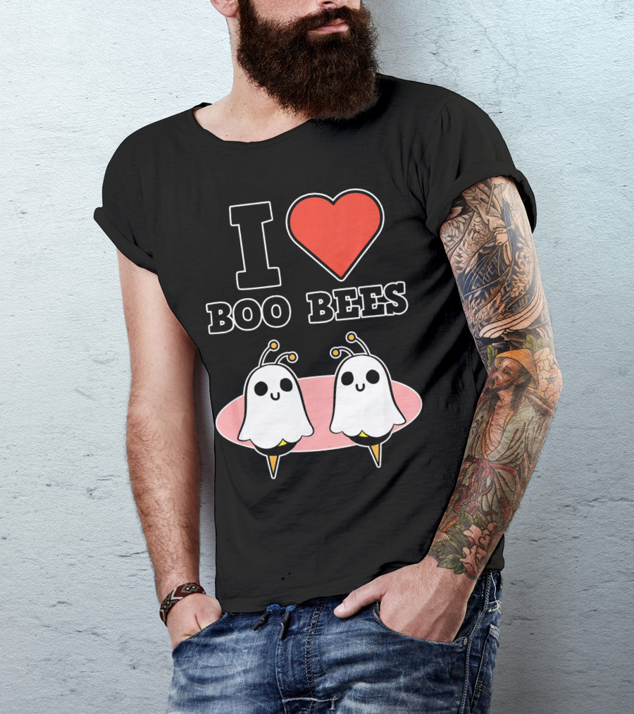 I Love Boo Bees Halloween T-Shirt
