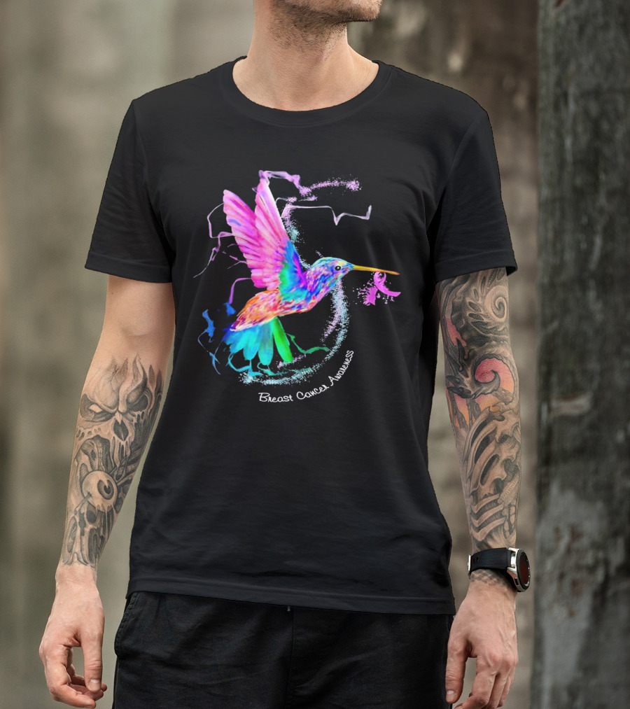 Hummingbird Breast Cancer Awareness T-Shirt