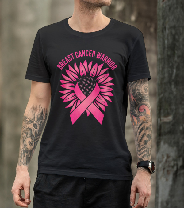 Breast Cancer Warrior Sunflower T-Shirt