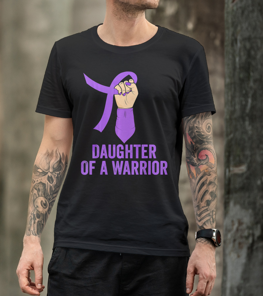 Daughter Of A Warrior Pancreatic Cancer Awareness T-Shirt