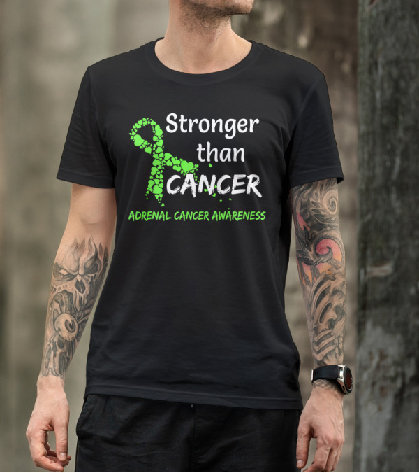 Stronger Than Cancer Adrenal Cancer Awareness T-Shirt