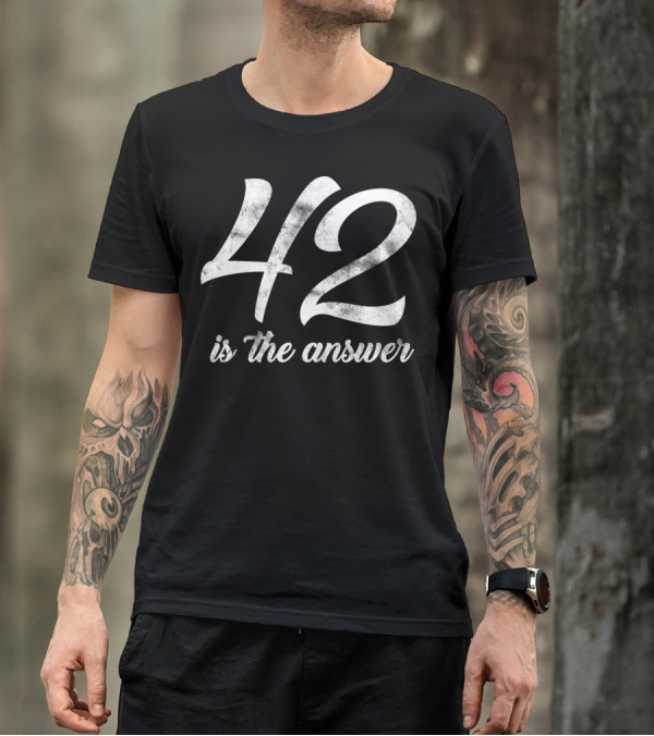 Space 42 Science Fiction Galaxy Guide 42 Is The Answer T-Shirt