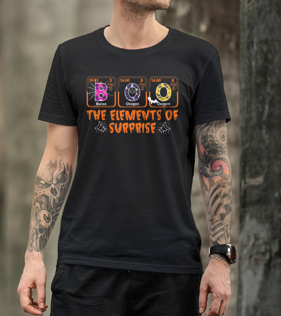 BOO Boron Oxygen Halloween The Elements Of Surprise T-Shirt