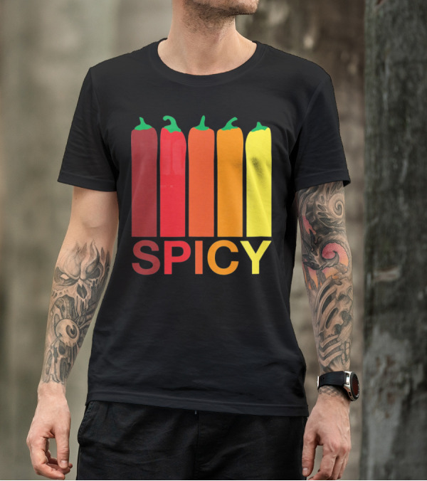 Hannah Hart Spicy Peppers Multicolor T-Shirt