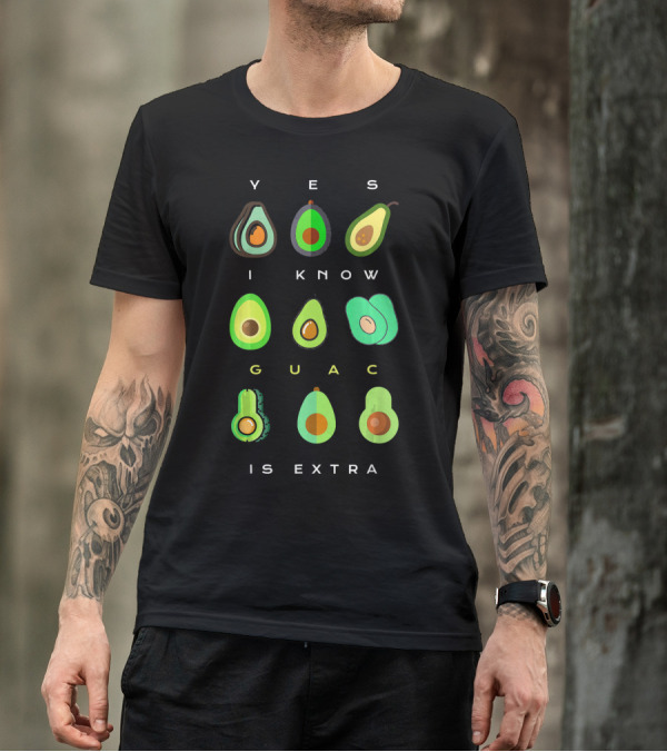 Yes I Know Guac Is Extra Avocado T-Shirt