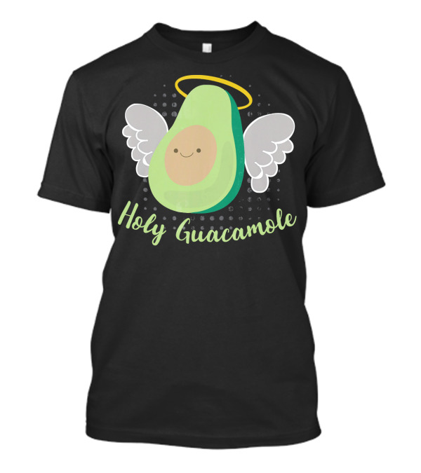Holy Guacamole Avocado With Halo And Angel Wings T-Shirt