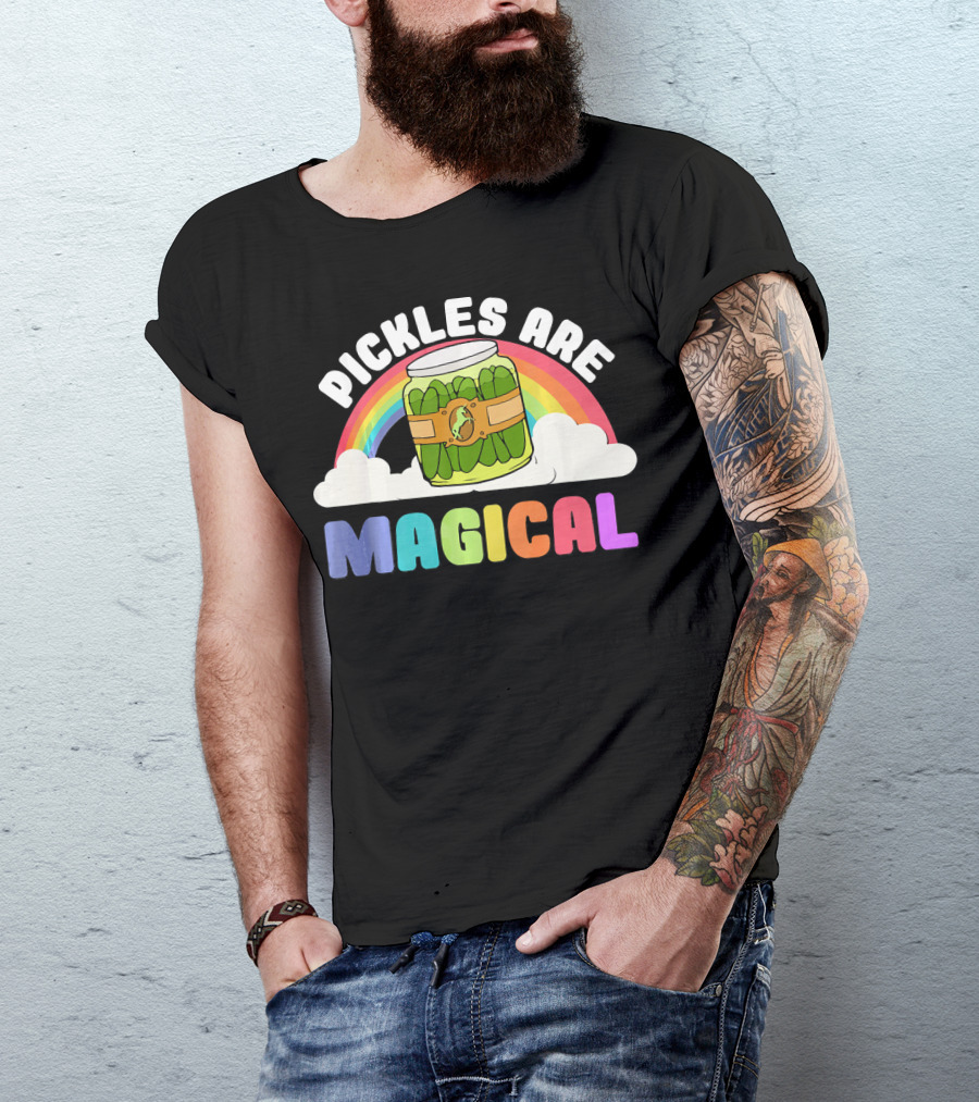 Rainbow Pickles Are Magical Clouds T-Shirt