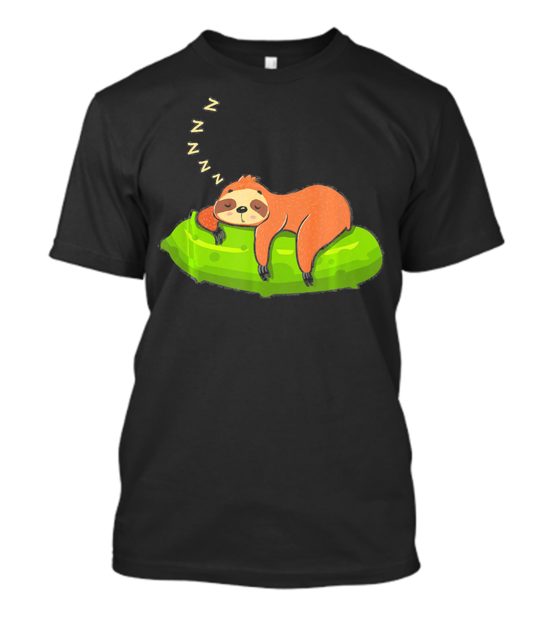 Lazy Sloth Sleeping On A Pickle With Zs T-Shirt