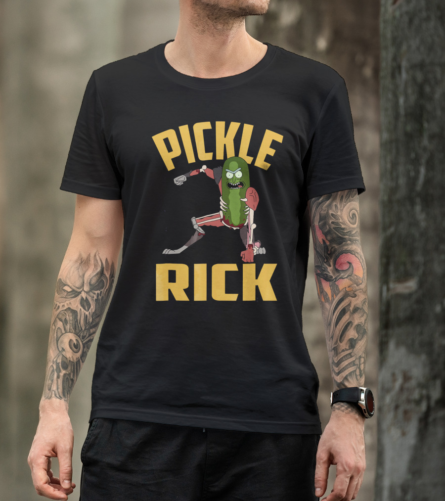 Pickle Rick Punch Rick And Morty Iconic Character Appeal T-Shirt